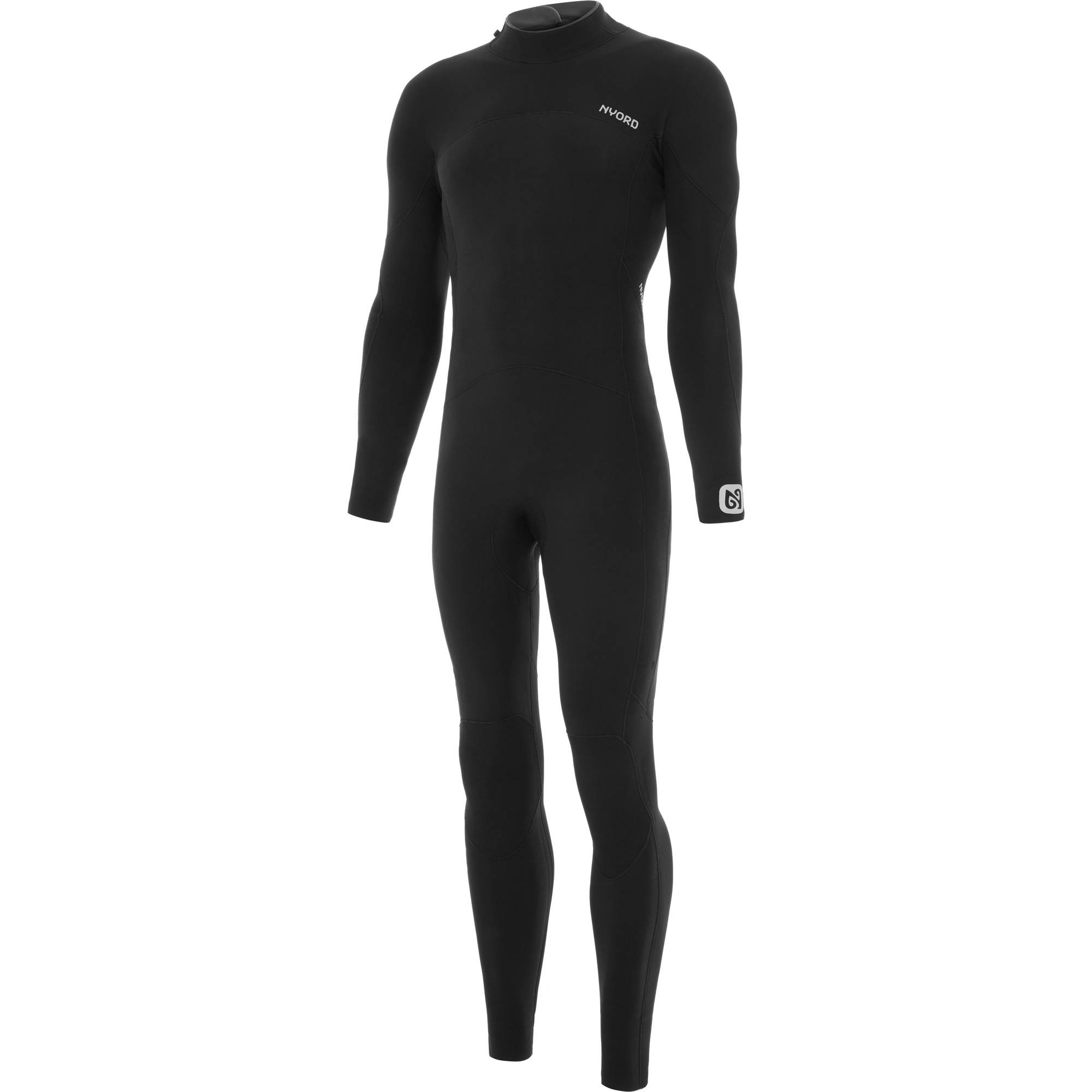 2025 Nyord Männer Furno 3/2mm Rückenreißverschluss Gbs Neoprenanzug FBM32001 - Black