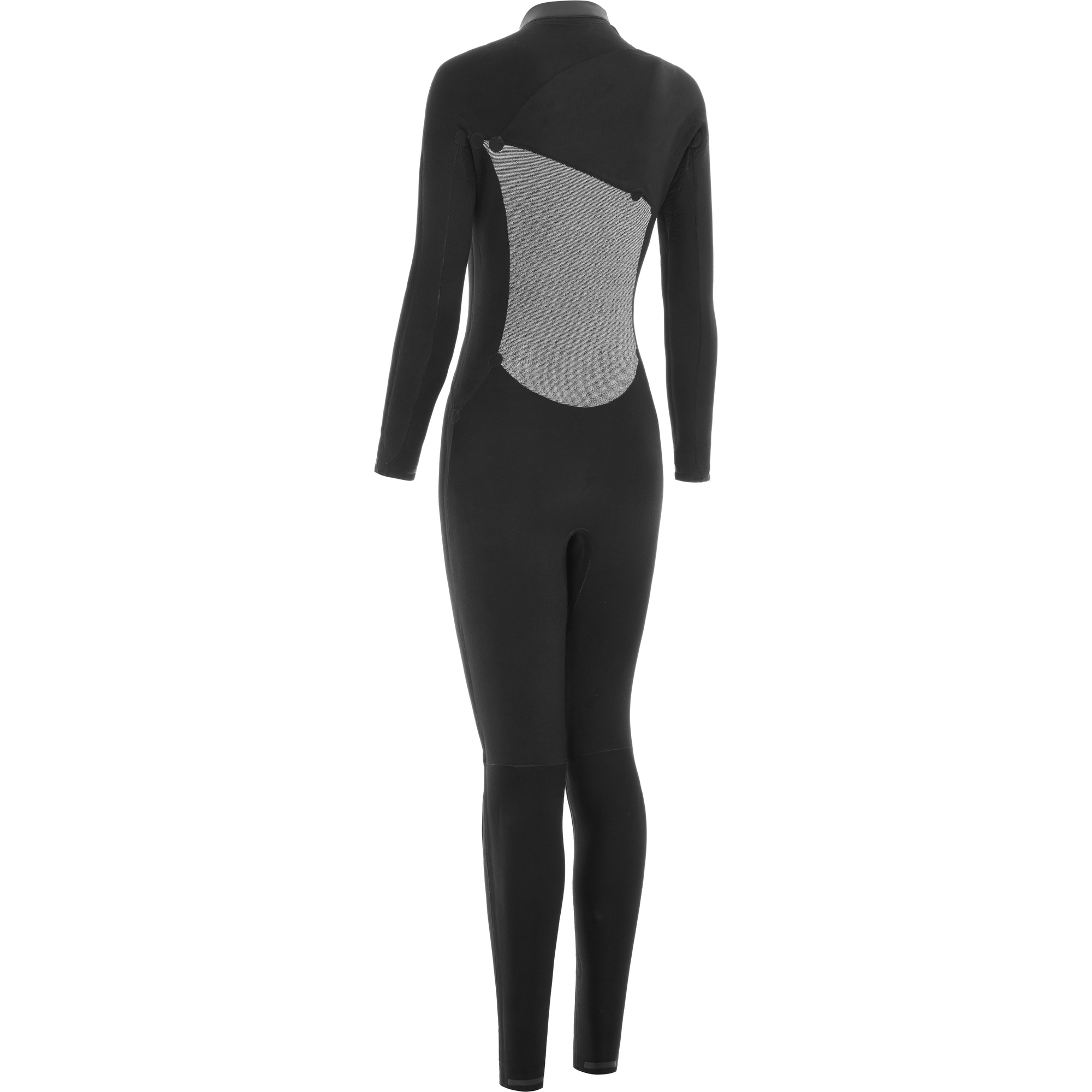 2025 Nyord Frauen Furno Warmth 5/4mm Brustreißverschluss Neoprenanzug FWW54001 - Black