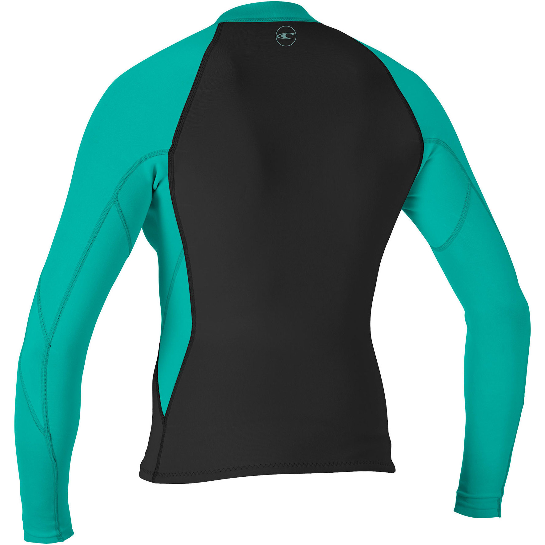 2026 O'Neill Womens Reactor II 1.5mm Front Zip Neoprene Jacket 5294 - Black / Aqua