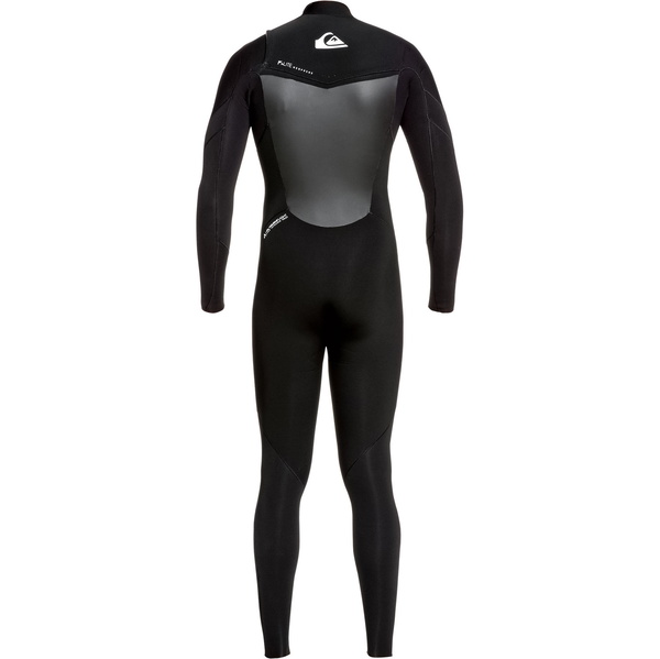 2021 Quiksilver Mens Syncro 3/2mm Chest Zip Anzug Schwarz / Weiß Eqyw10308