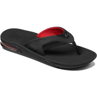 Fanning Bottle Opener Flip Flops BLACK / Red