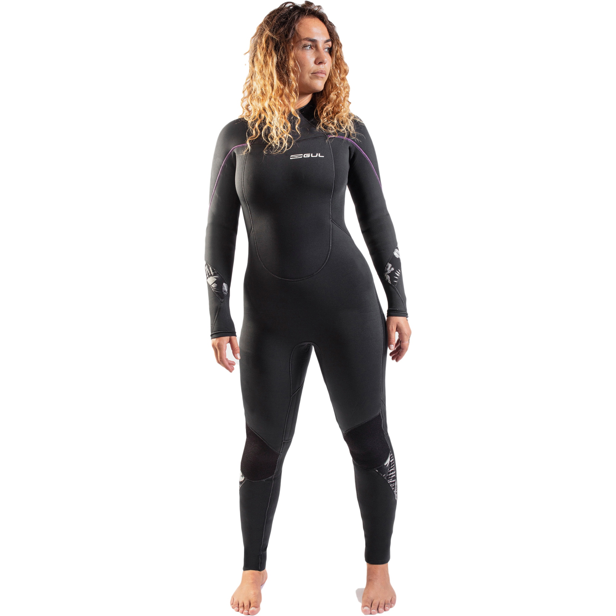 2021 Gul Frauen Response 5/3mm R&uuml;ckenrei&szlig;verschluss Gbs Neoprenanzug RE1229-B9 - Jet Grey / Black