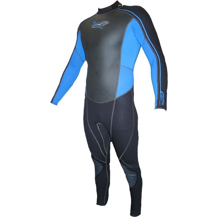 Gul Antwort 3mm Steamer Neoprenanzug in Schwarz / Electric Blue RE1307