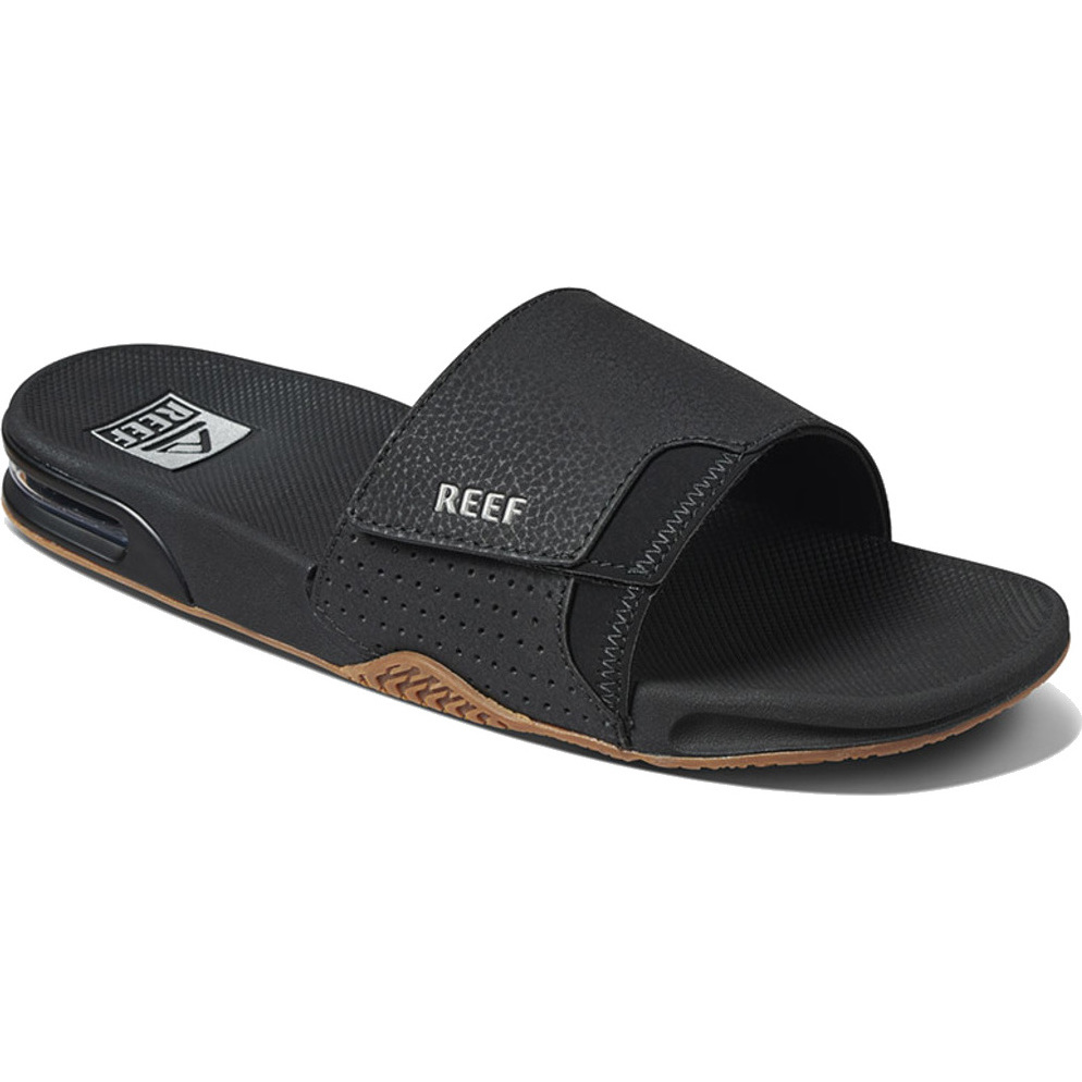 2026 Reef Fanning Sliders CI3632 - Black / Silver
