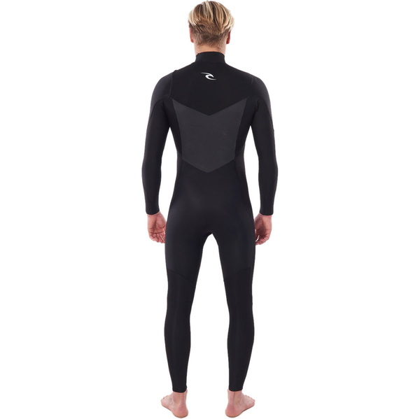 2023 Rip Curl Männer Dawn Patrol Warmth 5/3mm Brustreißverschluss Neoprenanzug Black WSM9GM