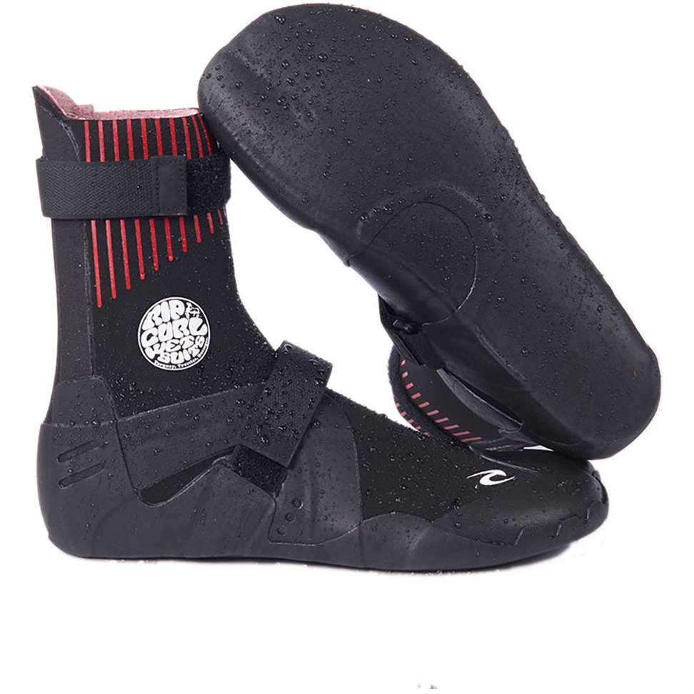 2021 Rip Curl Flashbomb 3mm Versteckte Neoprenanzug Stiefel Mit Geteilten Zehen Wboyhf - Schwarz