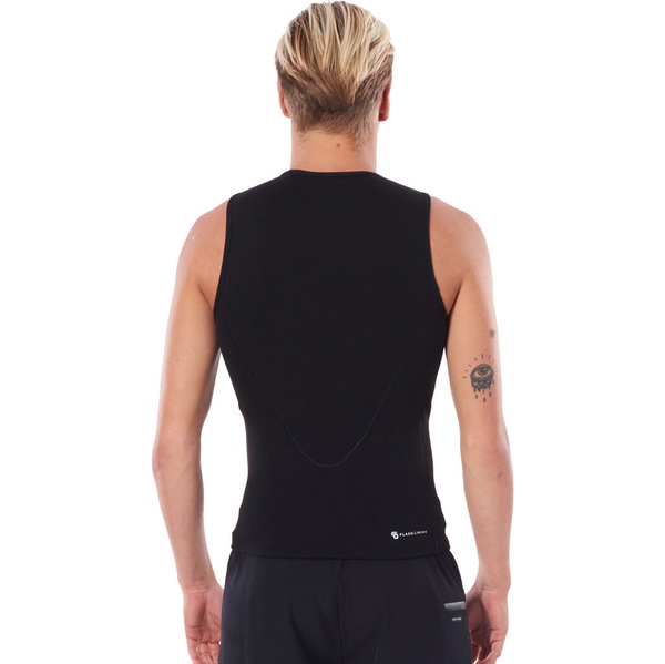 2026 Rip Curl Mens Flashbomb 0.5mm Sleeveless Vest WVEYCM - Black
