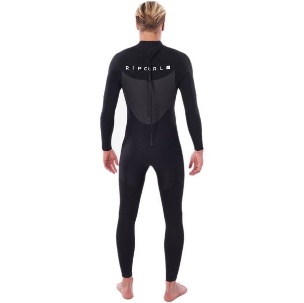2023 Rip Curl Männer Omega 5/3mm Rückenreißverschluss Neoprenanzug BLACK WSM8MM