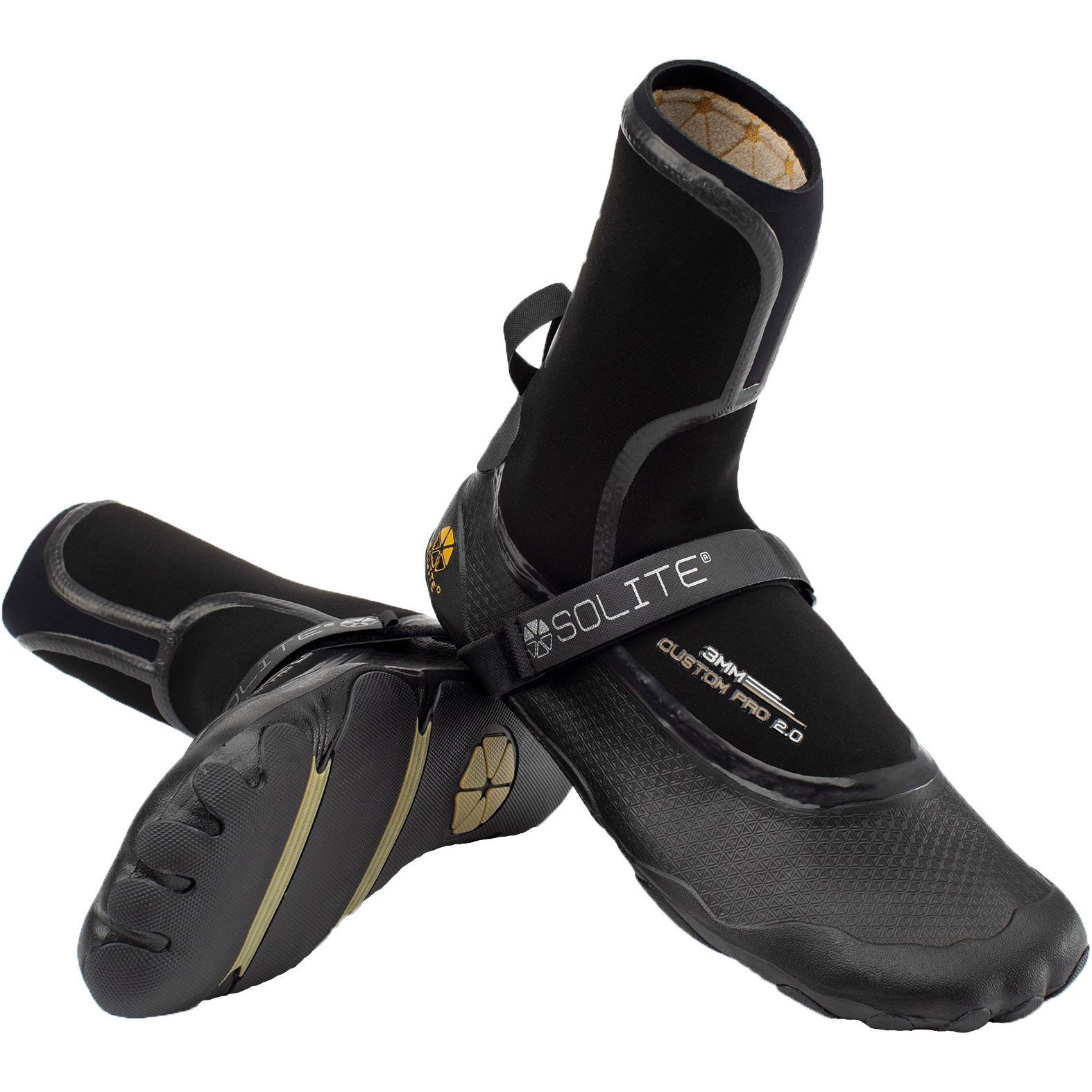 Solite Pro 3mm Black 2025 Custom 2.0 Neopren-Stiefel 21001 - / Gummi