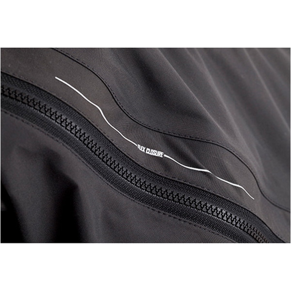 2026 Typhoon Ezeedon 3 Drysuit Front Zip - Front Zip + Stoff Socken & Underfleece Grau 100158