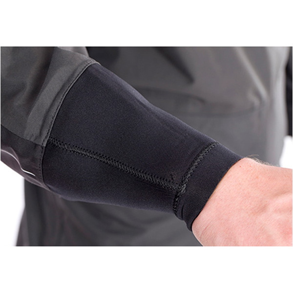 2026 Typhoon Ezeedon 3 Drysuit Front Zip - Front Zip + Stoff Socken & Underfleece Grau 100158