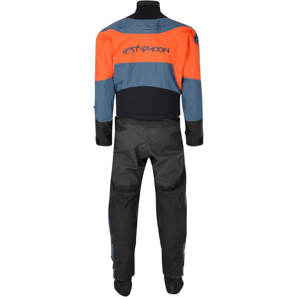 2024 Typhoon Multisport 5 Rapid Drysuit Mit Komfort-Reißverschluss & Untervlies 100181 - Teal / Orange