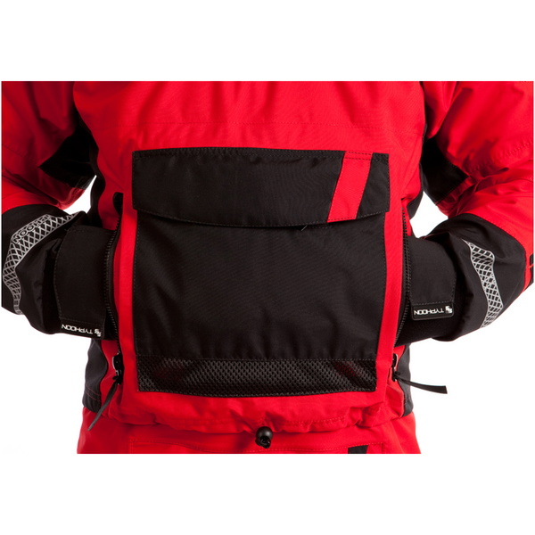 2019 Typhoon Ps330 Xtreme Kajak / Drysuit + Con Zip Schwarz / Rot 100151