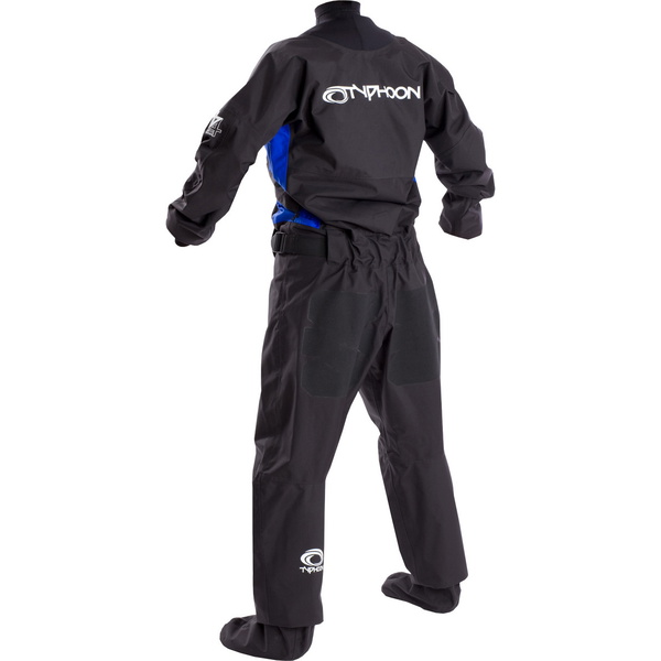2019 Typhoon Womens Ezeedon 3 Front Zip Drysuit Black / Blue Including Kit Bag 100159