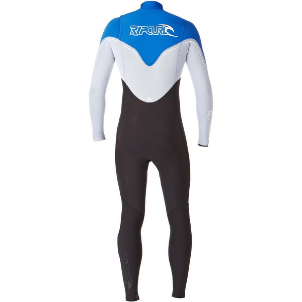 RipCurl E-Bomb 5/3 mm Chest Zip Neoprenanzug in Schwarz / Silber / Blau WSMOHE