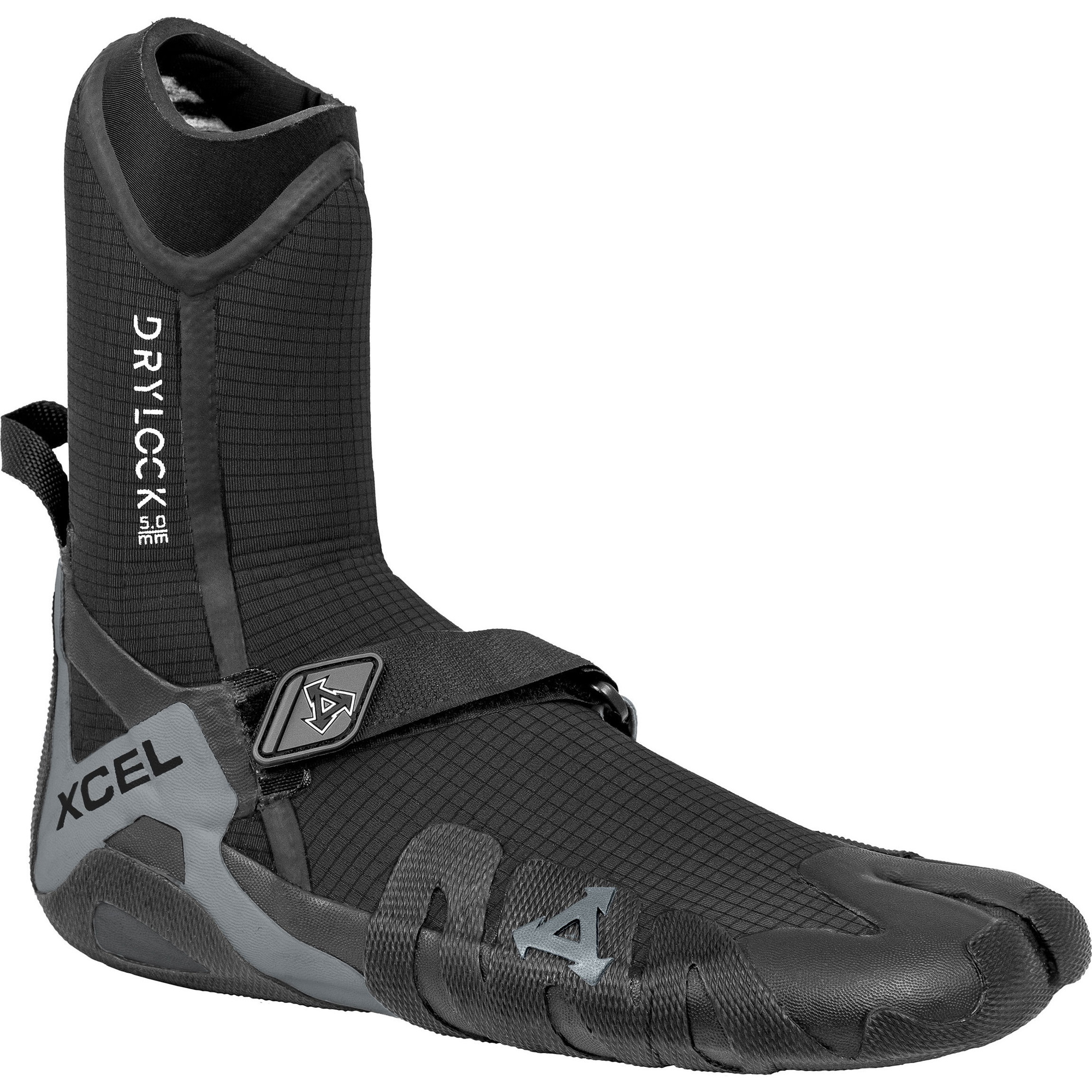 Xcel Drylock 5mm Split Toe Wetsuit Boots ACV59017 - Black / Grey