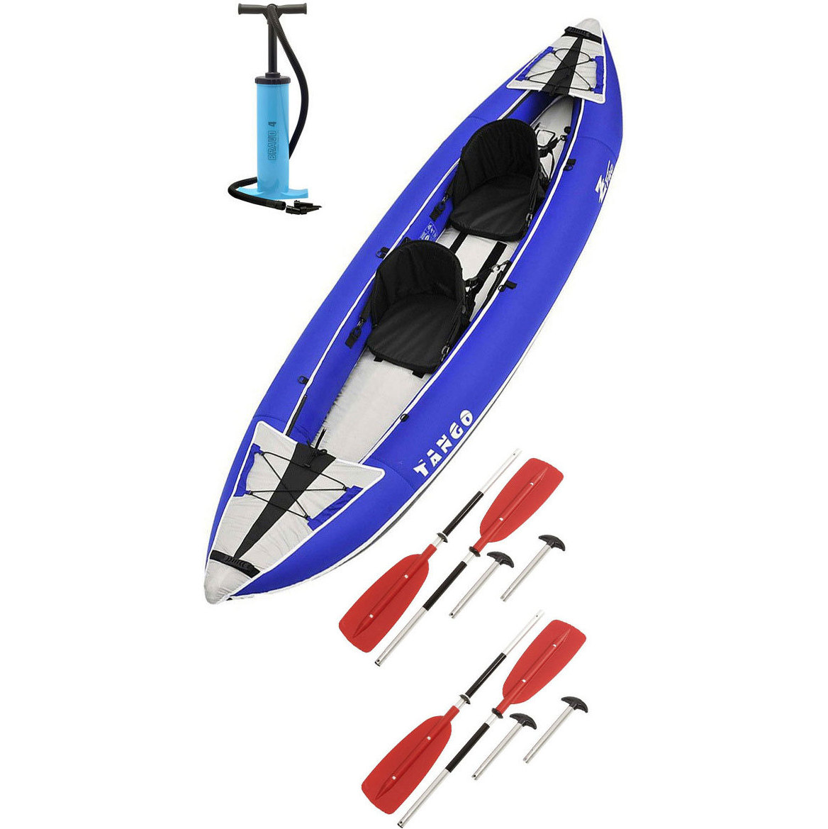 2026 Z-pro Tango 200 Aufblasbares Kajak Für 1-2 Mann, Paddel- Und Pumpenpaket Ta200 Blau