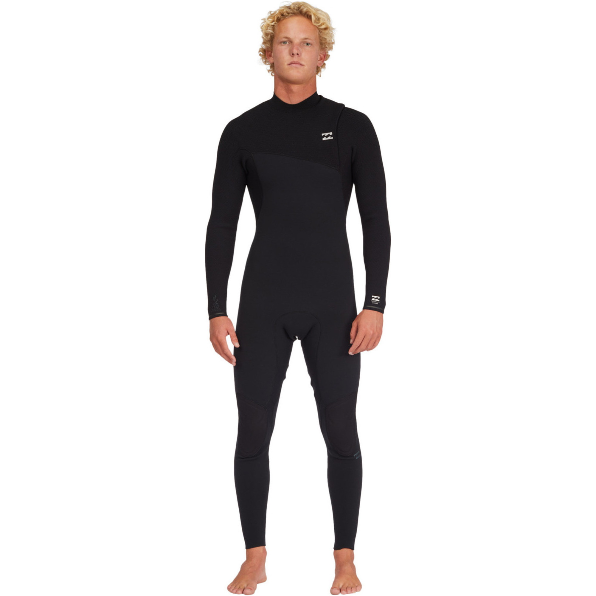 2023 Billabong Mens Furnace Natural 3/2mm Zip Free Wetsuit ABYW100183 - Black