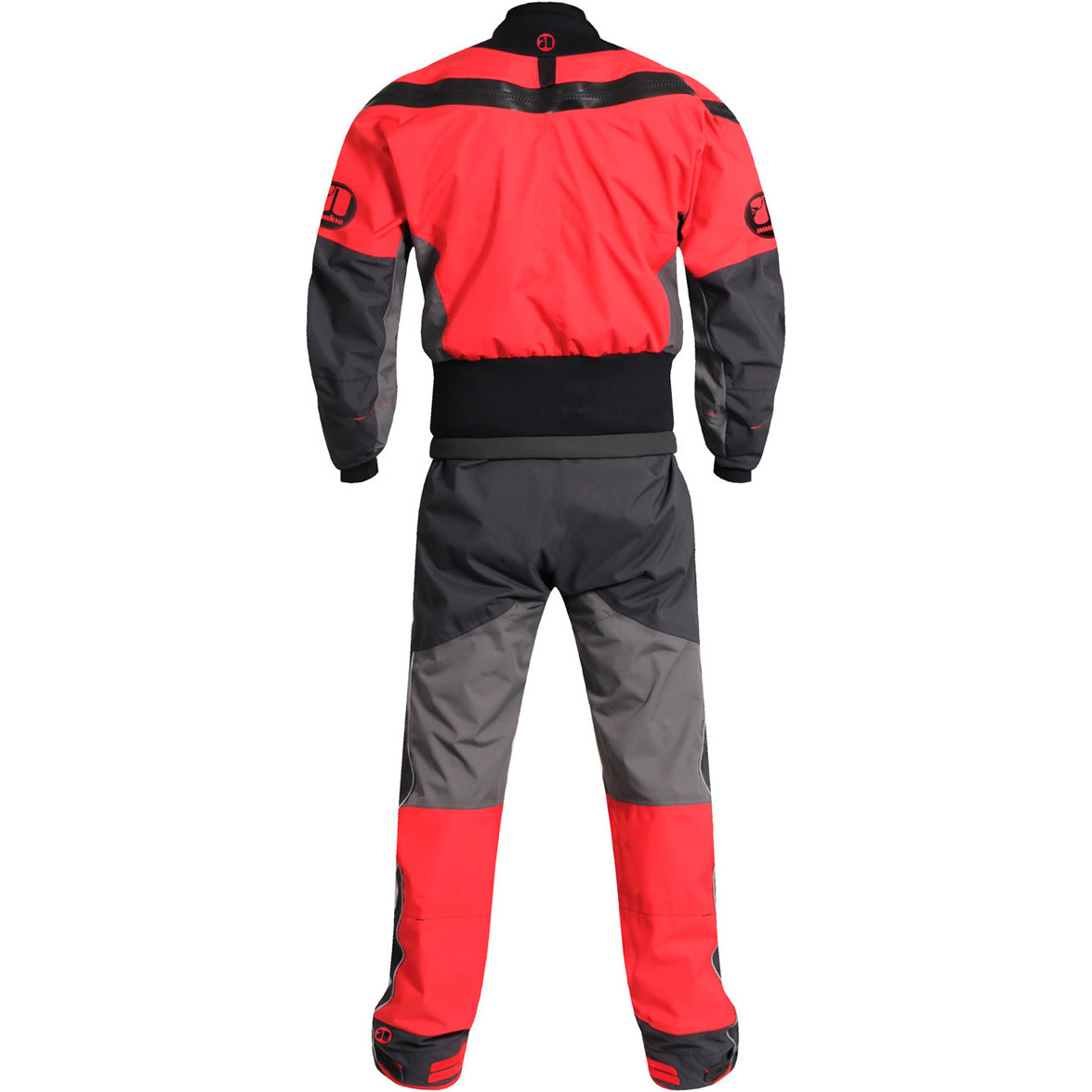 2026 Nookie Charger Kajak Drysuit Holzkohle Grau Rot Dr10