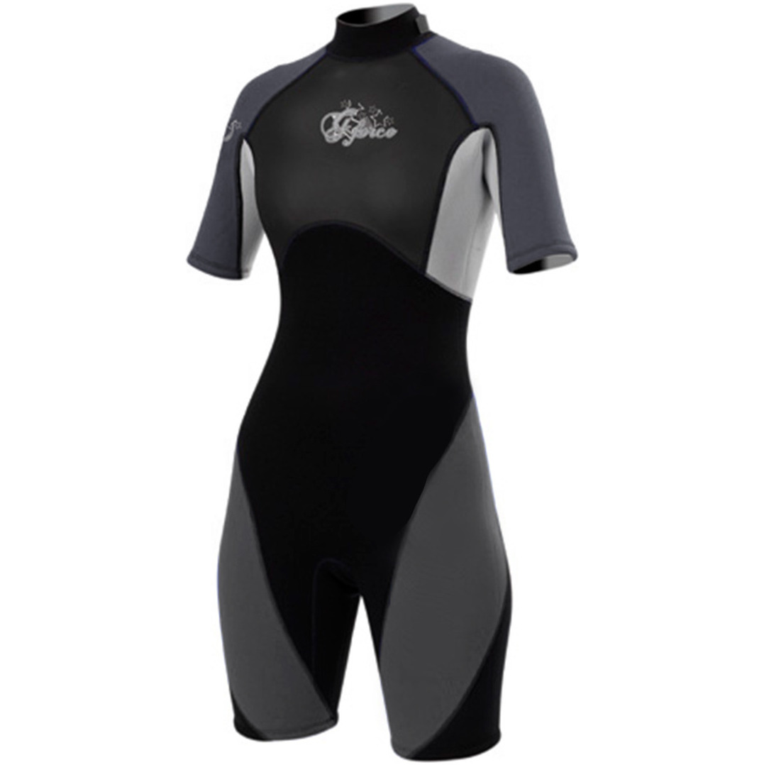 G-force Damen Shorty 3/2mm Neoprenanzug GF3303 In Grau - 2nd