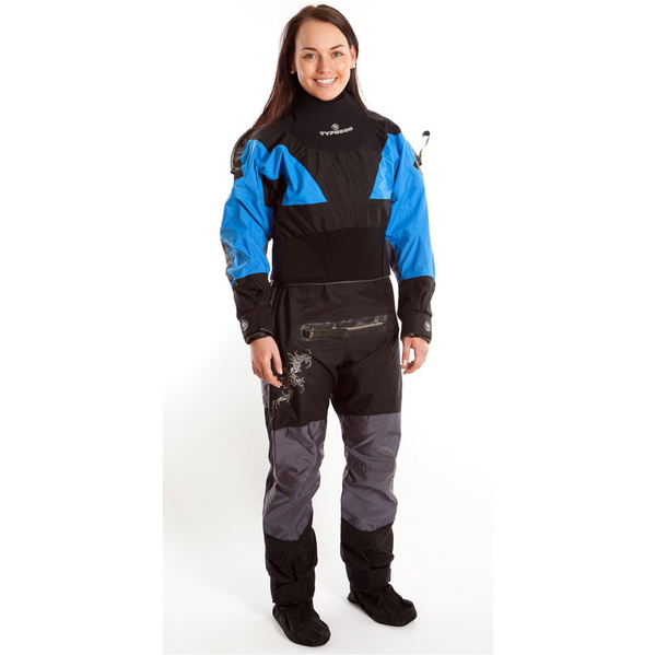 Typhoon Multi Extreme Latex Damen Drysuit + Con Zip Inc FLEECE 100131