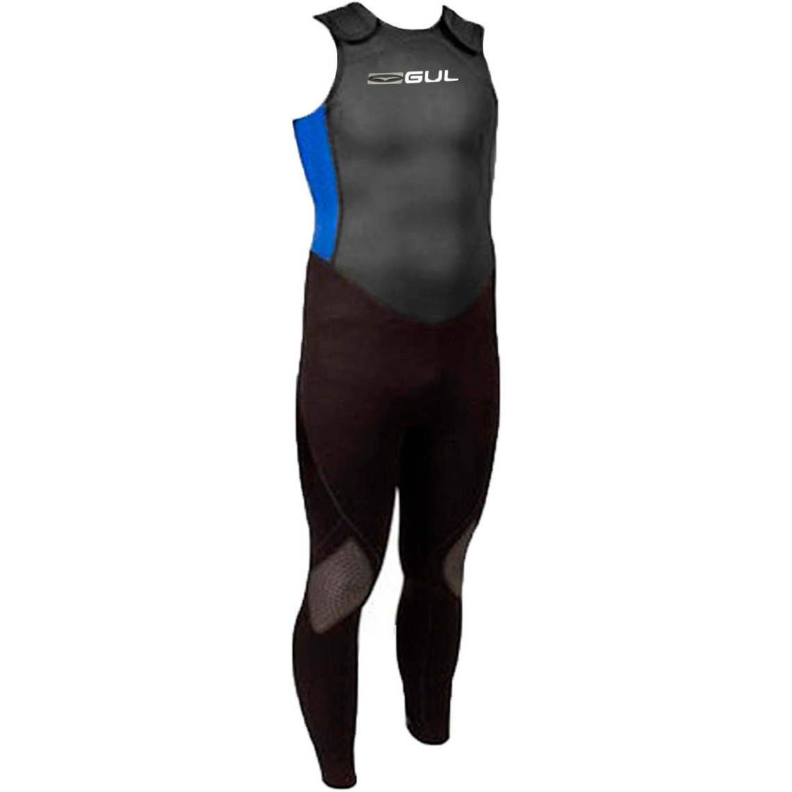Gul Response Long John Junior Neoprenanzug Schwarz / Blau / Weiss Logo Re4312