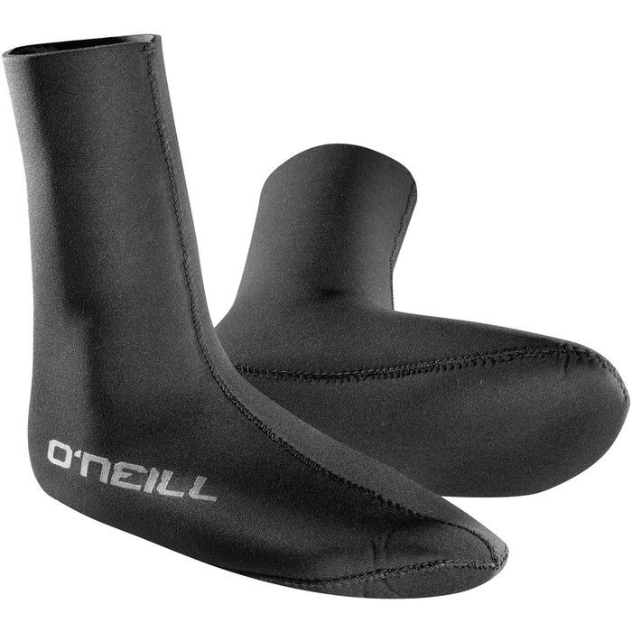 2024 O'Neill Heat 3mm Neoprene Wetsuit Socks 0041 - Black