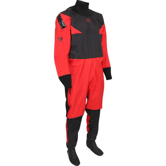 2024 Typhoon Hypercurve 4 Back Zip Drysuit 100179 - Red / Black