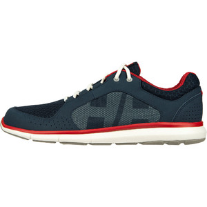 2024 Helly Hansen Ahiga V4 Hydropower Sailing Shoes 11582 - Navy / Flag Red