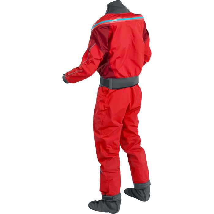 2024 Palm Mnner Atom Back Zip Kayak Drysuit & Con Zip Flame / Chilli 12380