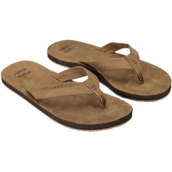 Billabong leather flip flops on sale