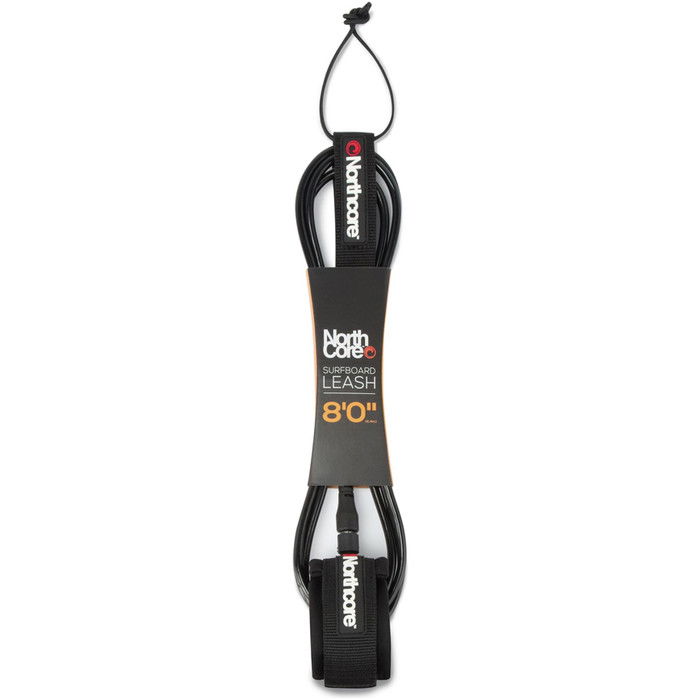 2024 Northcore 8FT Surfboard Leash NOCO56B - Black