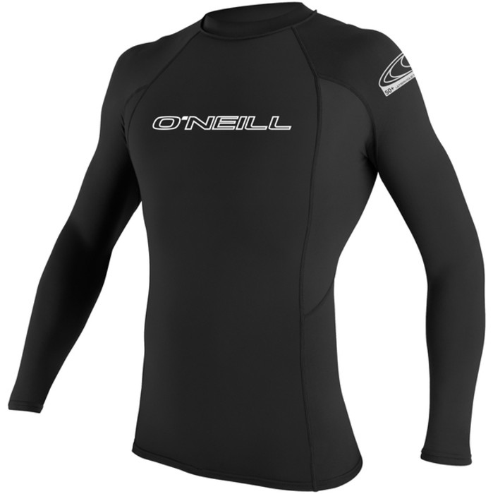 2024 O'Neill Männer Basic Skins Long Sleeve Rash Guard 3342 - Black