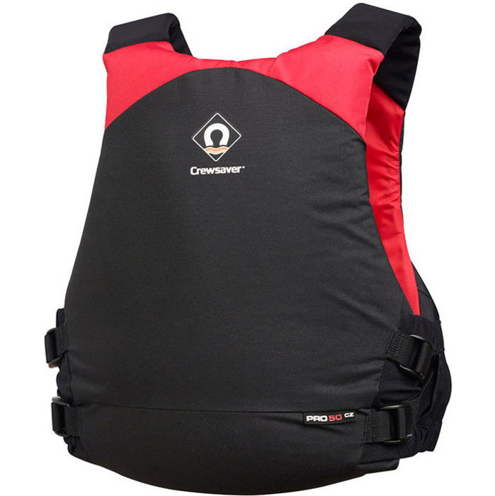 2024 Crewsaver Pro 50N Chest Zip Buoyancy Aid Black / Red 2630