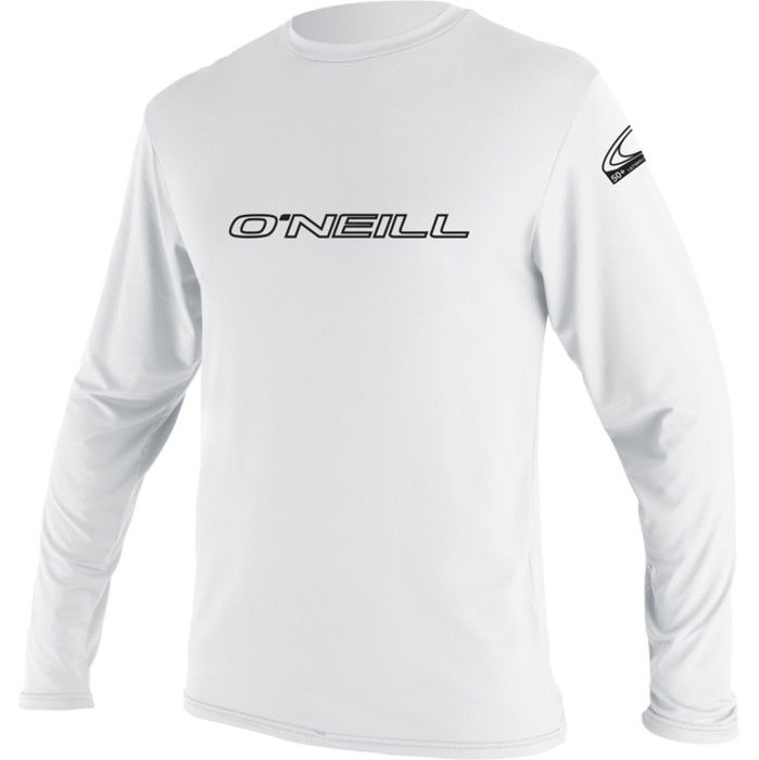 2024 O'Neill Mens Basic Skins Long Sleeve Rash Tee 4339 - White