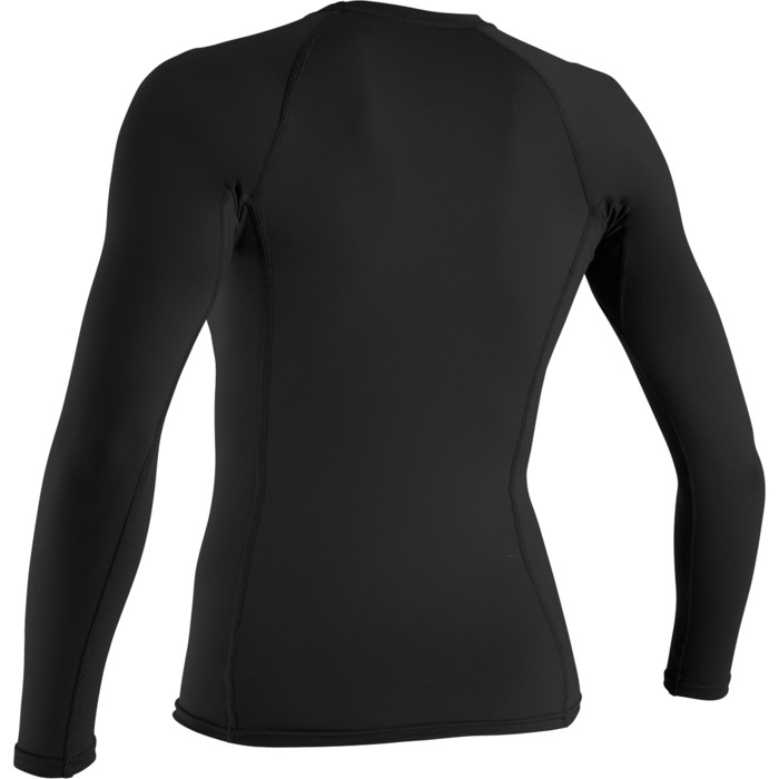 2024 O'neill Women's Basic Skins Langarm Crew Rash Vest 3549 - Schwarz