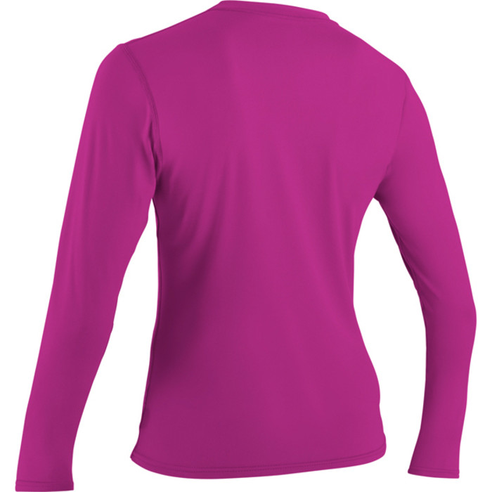 2024 O'Neill Womens Basic Skins Long Sleeve Rash Tee FOX PINK 4340