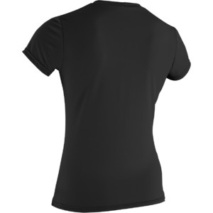 2024 O'Neill Womens Basic Skins Short Sleeve Rash Tee 3547 - Black