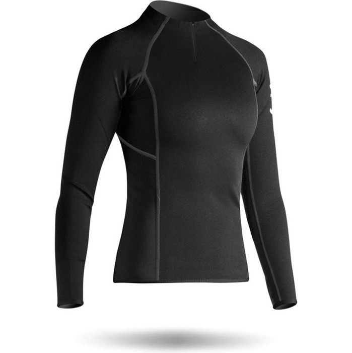 2021 Zhik Womens Hydrophobic Fleece Top Quarter Zip BLACK Top410ZW