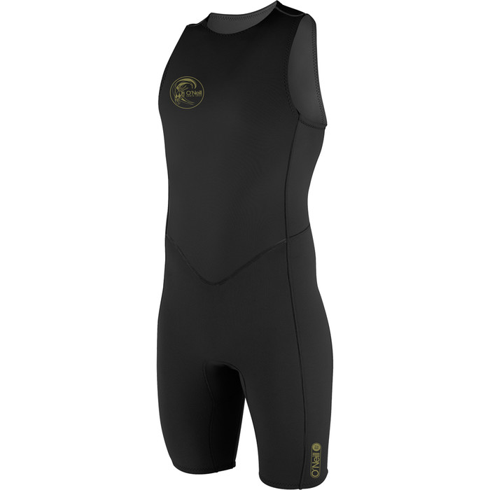 2024 O'Neill Mens O'Riginal 2mm Back Zip Short John Wetsuit 4529 - Black