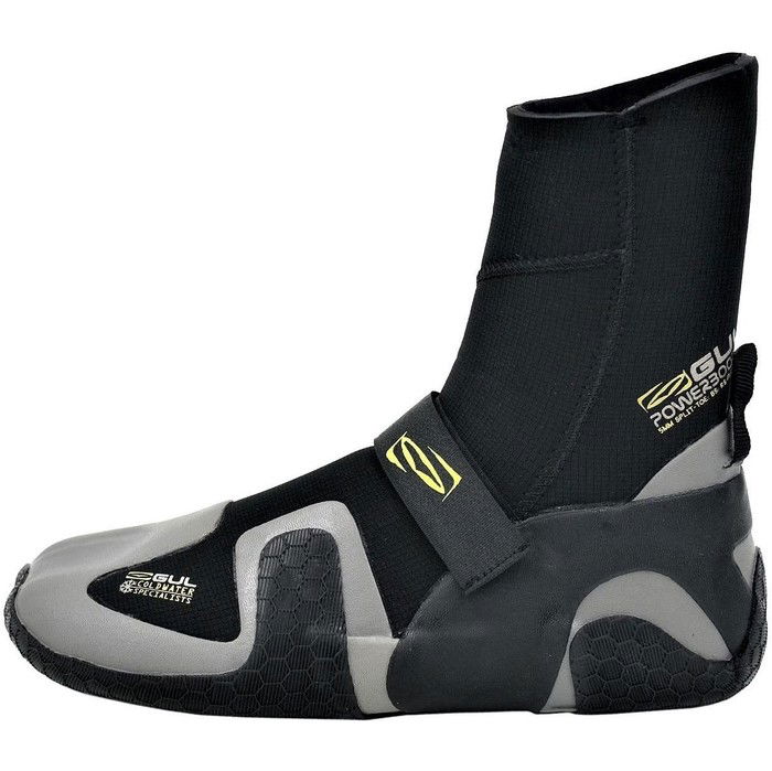 2019 Gul Power 5mm Split Toe Neoprenstiefel Schwarz / Grau Bo1309-b4