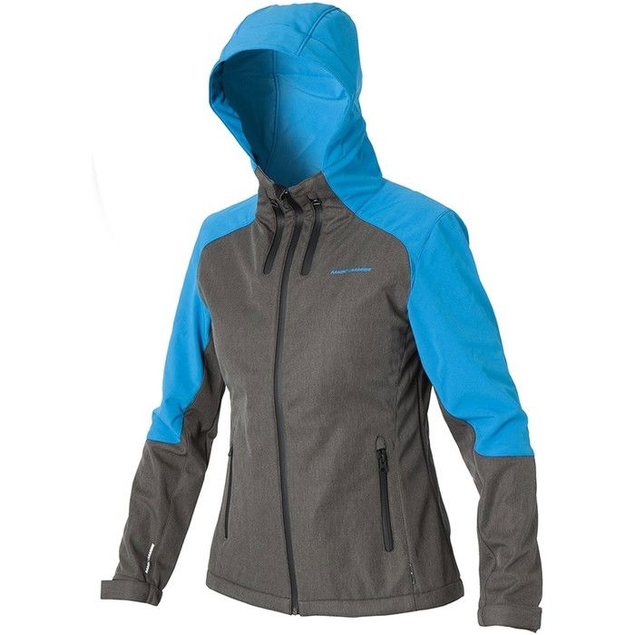 Magic Marine Damen- Reefer - Jacke Grau / Blau 160500