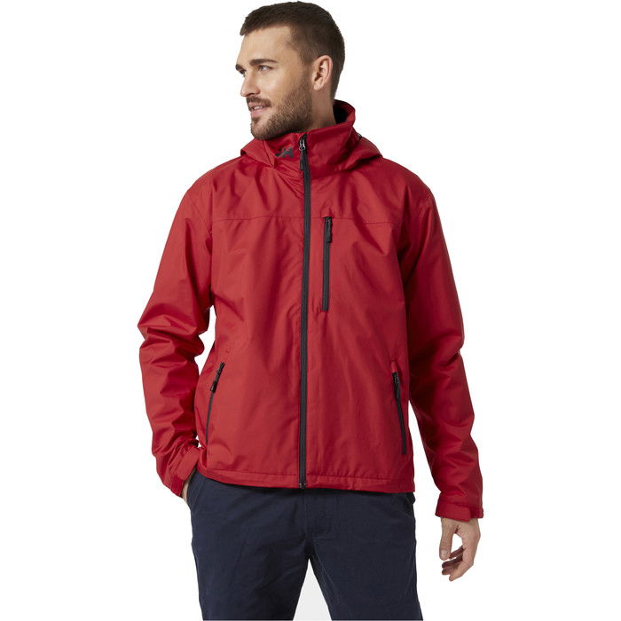 2024 Helly Hansen Mens Hooded Crew Jacket 33875 - Red