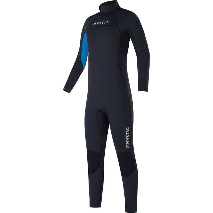 2024 Mystic Kids Star 3/2mm Back Zip Flatlock Wetsuit 35000.220044 - Black