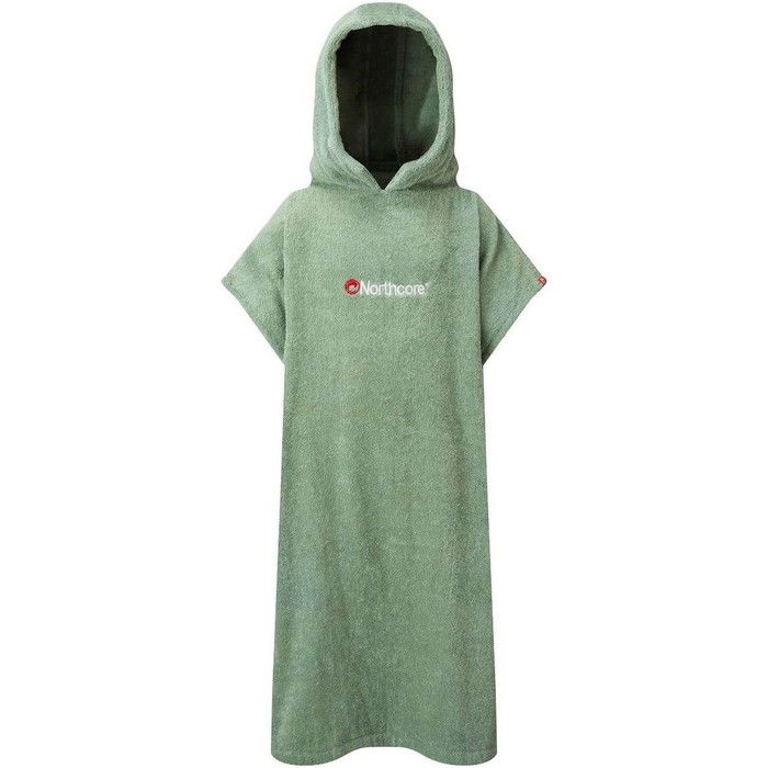 2024 Northcore Kinder Strand Basha Kapuzenhandtuch ndern Robe / Poncho Noco24d - Grn