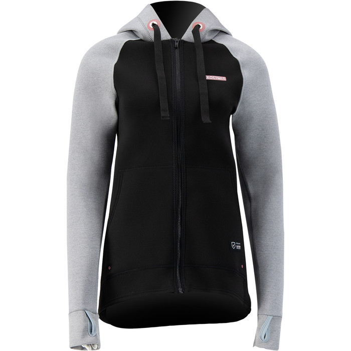 2023 Prolimit Frauen 1.5mm Neoprenanzug Zipped SUP Hoody 14715 - Light Grey / Black