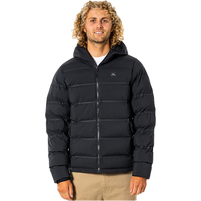 2024 Rip Curl Herren Anti- Series Elite Puff Kapuzenjacke Cjkdb9 - Schwarz