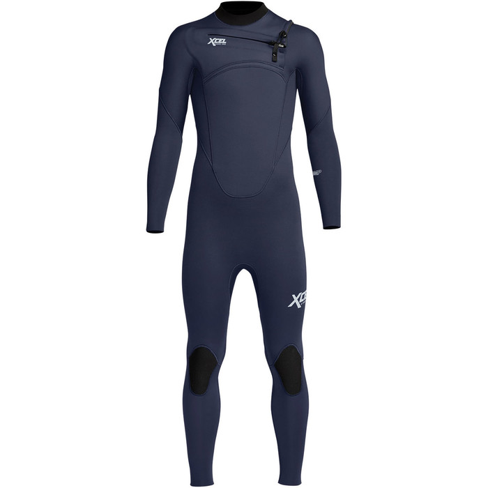 2024 Xcel Junior Comp 4/3mm Chest Zip Wetsuit KN43ZXC0 - Midnight Blue