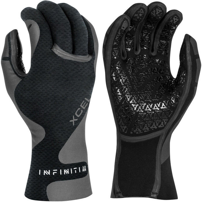 2024 Xcel Infiniti 3mm 5 Finger Neoprenanzug Handschuhe Xw21an039380 - Schwarz