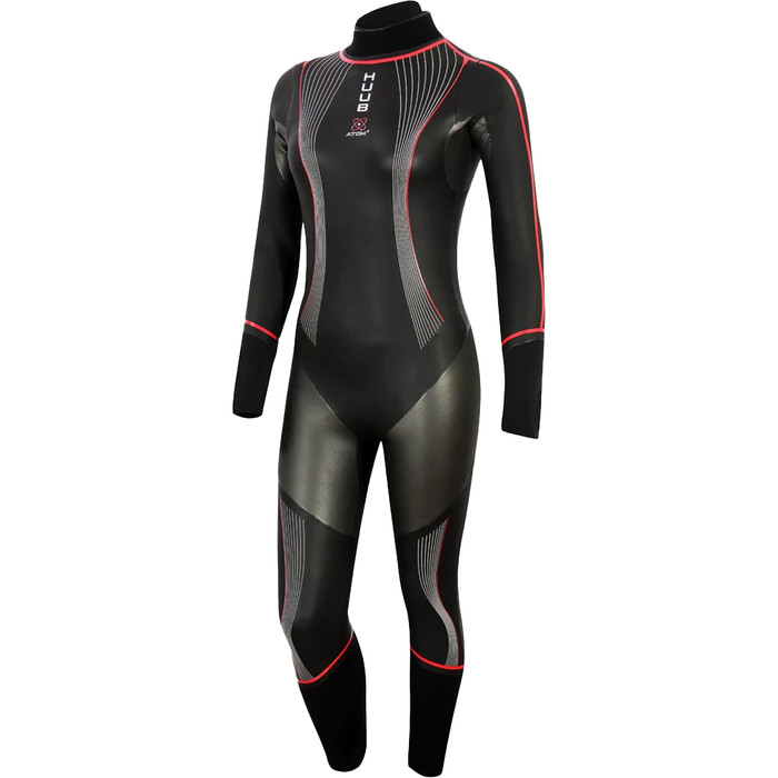 2023 Huub Junior Alpha Atom Neoprenanzug ALPHAATOM - Black / Red